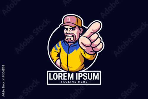 Angry Coach Mascot