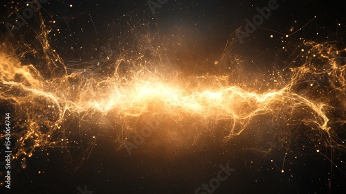 Abstract golden energy flow (4)
