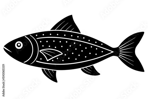 vector illustration of a fish