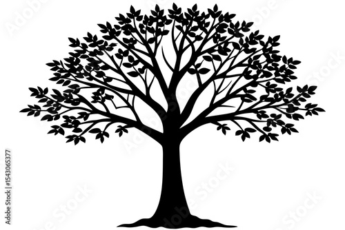 tree silhouette vector