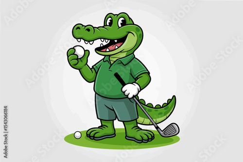 Golf Crocodile Logo