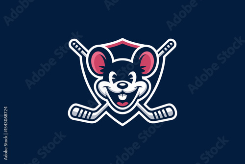Hockey Mouse Team Logo