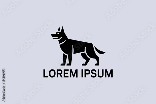 German Shepherd Silhouette Logo