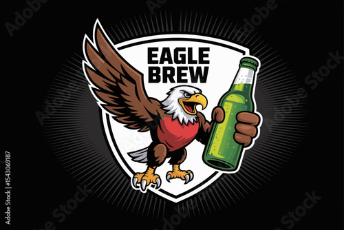Eagle Holding Beer Logo
