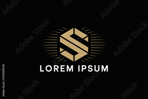 Golden Monogram Emblem