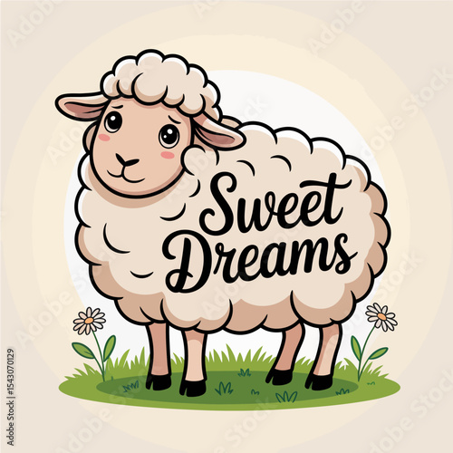 Sweet Dreams Cute Sheep