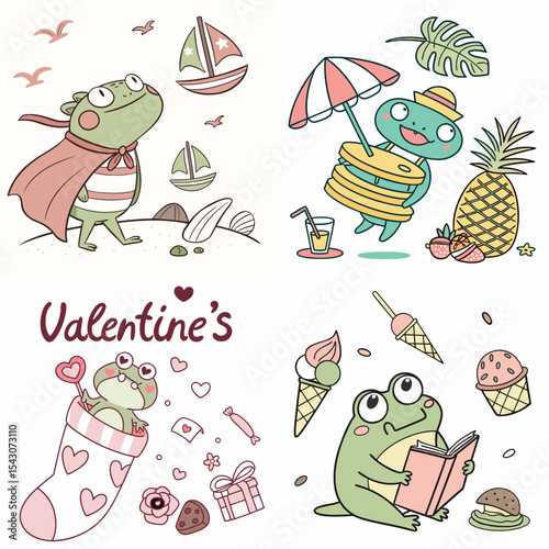 High-Quality frogss Illustrations in Various Styles – SVG Bundle