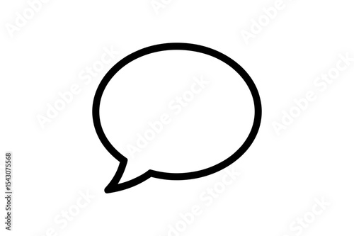 Speech bubble icon vector illustration simple talk