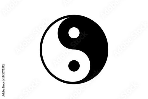 Yin yang symbol balance harmony dualism taoism icon