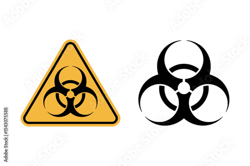 Biohazard symbol warning sign danger biological hazard