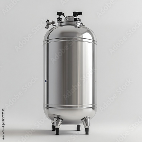 Industrial Stainless Steel Vessel Polished Metal Tank for Storage or Processing