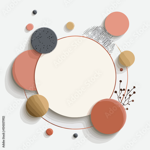 circle isolated in White Background, circle vector, Flat lay vector illustration