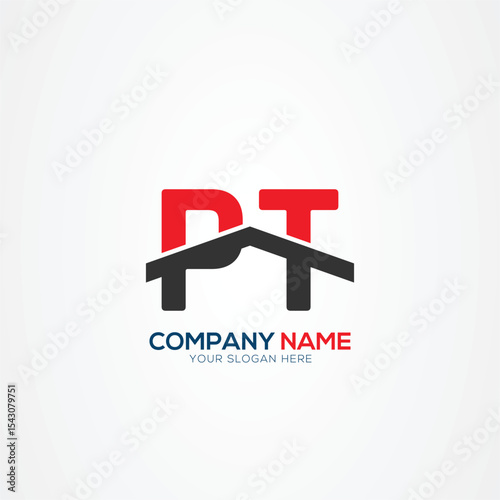 PT TP Creative Modern Letters Logo Design Element
