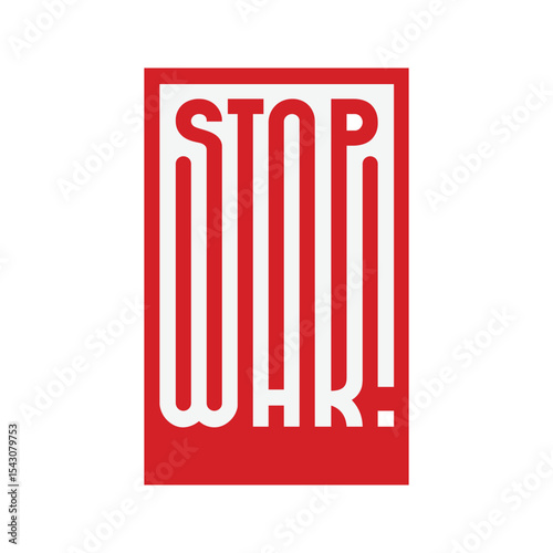 Stop War sign icon vector template