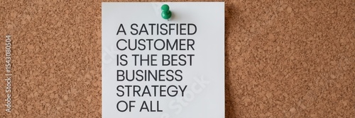 Satisfied customer is the best business strategy of all.