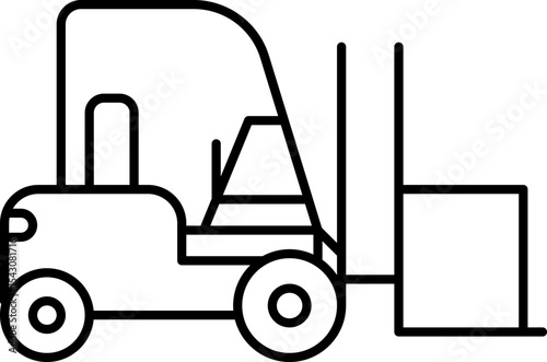 Commercial vehicles line icon set. Vector pictograms collection of container, pallet, forklift, plane, drone, helicopter, ship, train, cargo truck, warehouse.