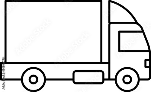 Commercial vehicles line icon set. Vector pictograms collection of container, pallet, forklift, plane, drone, helicopter, ship, train, cargo truck, warehouse.
