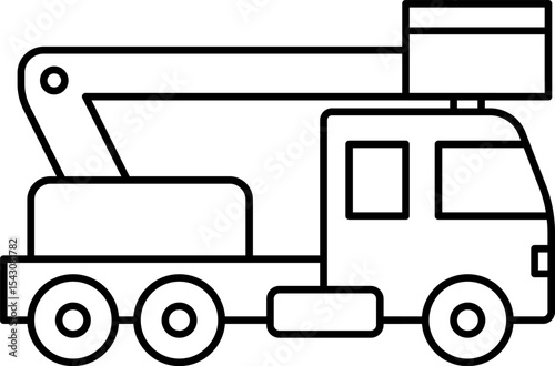 Commercial vehicles line icon set. Vector pictograms collection of container, pallet, forklift, plane, drone, helicopter, ship, train, cargo truck, warehouse.