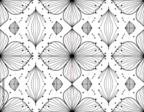 Floral Line Art