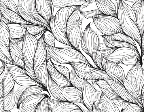 Floral Line Art