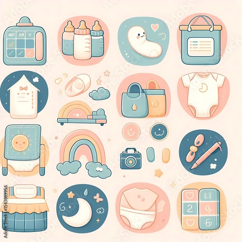 Child-Safe Baby Care Icons