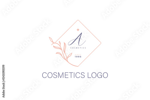 Cosmetics Elegant Logo Template