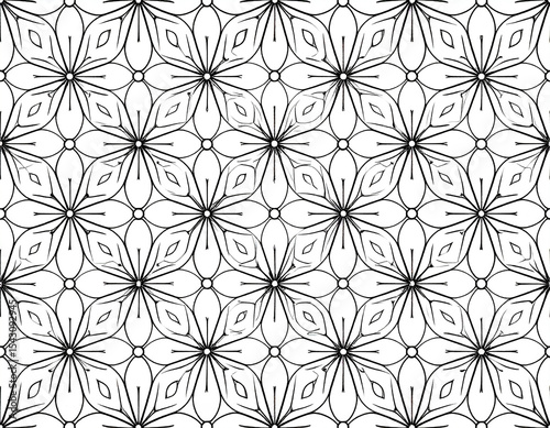 Floral Line Art
