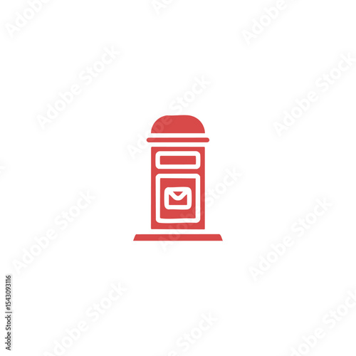 Postbox icon logo vector design