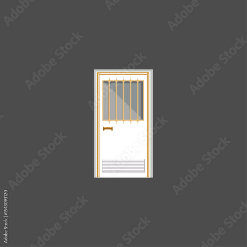 Door icon logo vector design