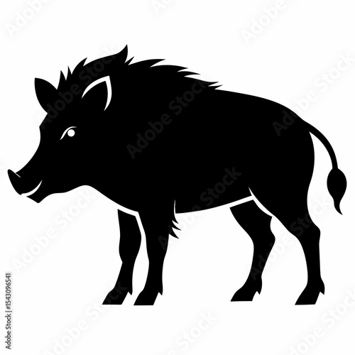 wild boar silhouette