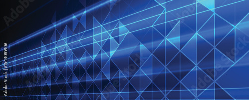 Abstract polygonal background technology concept, futuristic background