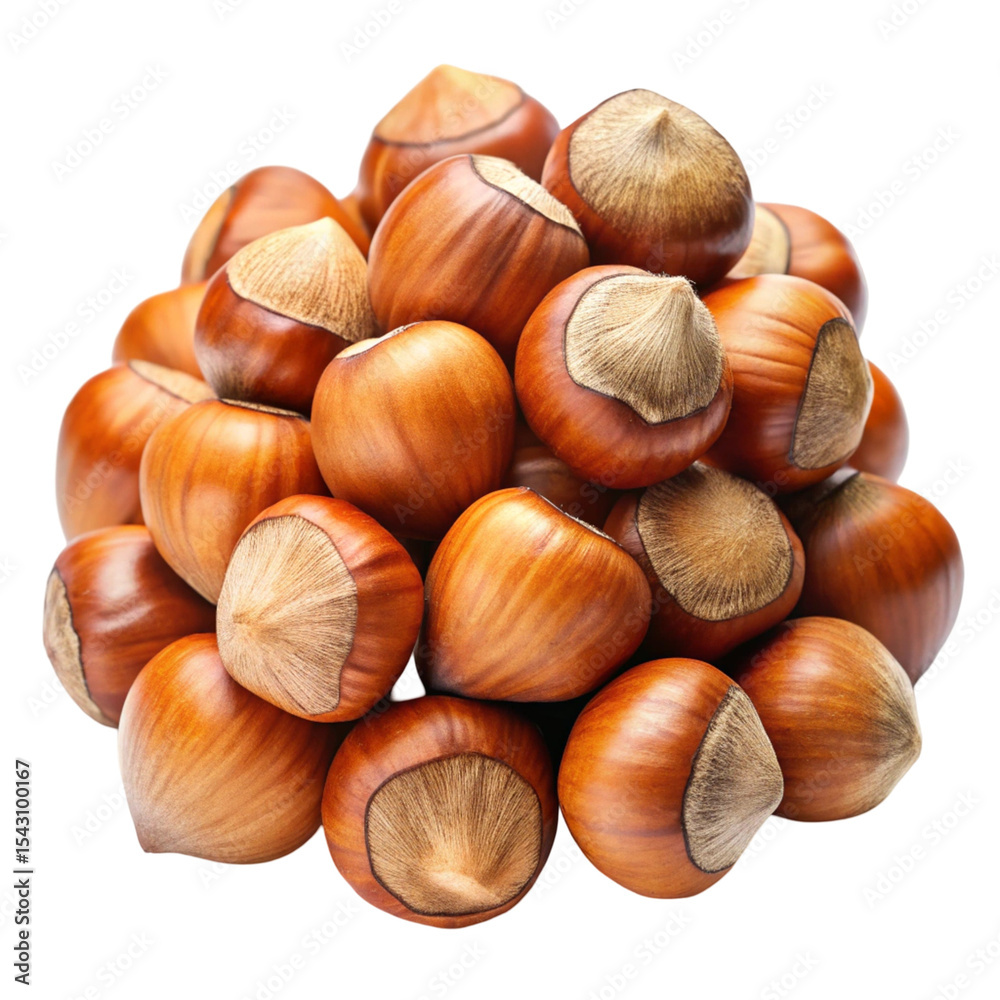 hazelnuts isolated on white background hazelnuts isolated on white background