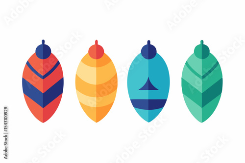 set of Cocoon icon silhouette vector illustration