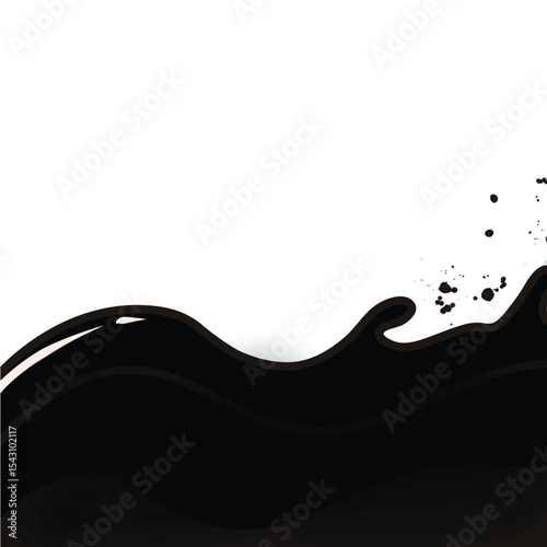 Rich melted chocolate flowing over white surface, ideal for dessert branding, food marketing, and gourmet recipe visuals.