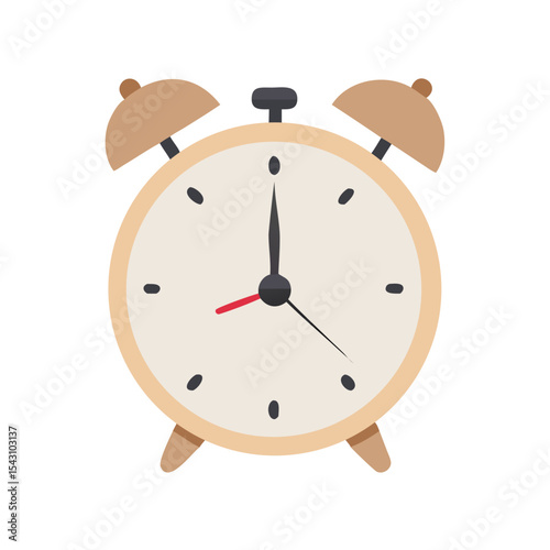 alarm clock on white background