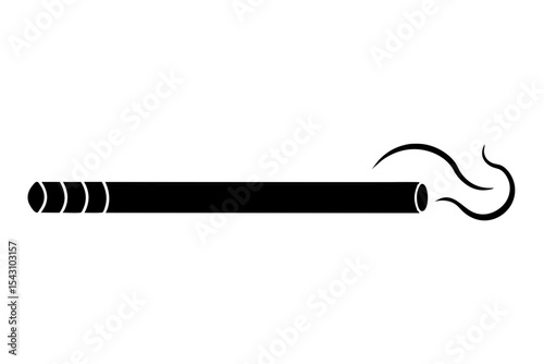 Cigar silhouette vector illustration