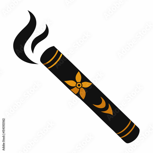 Cigar silhouette vector illustration