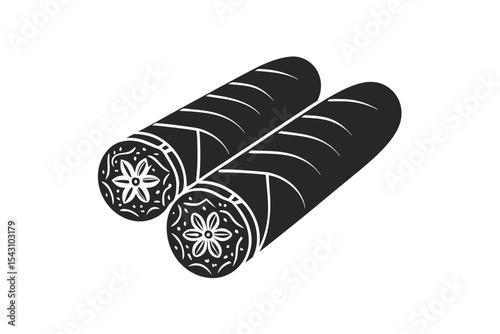 Cigar silhouette vector illustration