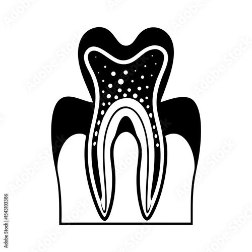 tooth icon vector illustration