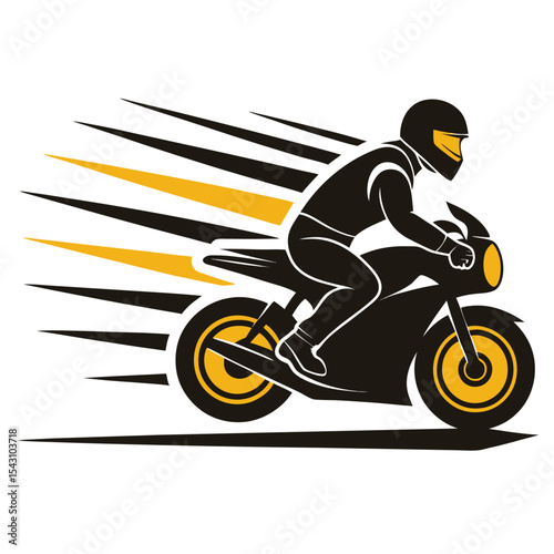 biker on motorcycle