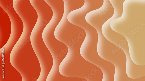 abstract orange modern  waves gradient