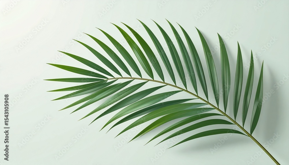 Obraz premium Minimalistic palm leaf background.