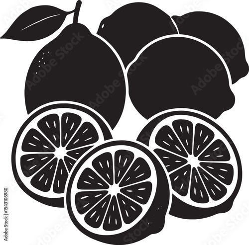 vector illustration of lemon