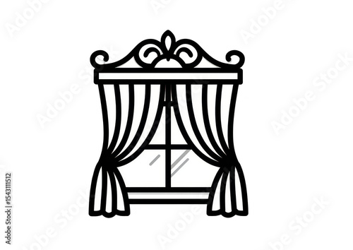 Ornate Window Drapes
