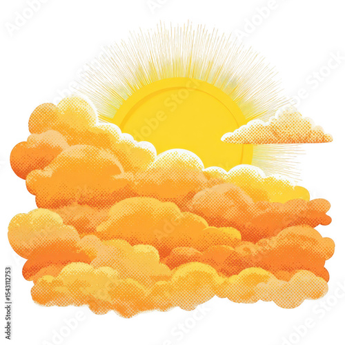 Sunrise Through Clouds