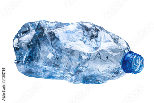Crumpled Plastic Bottle Discard