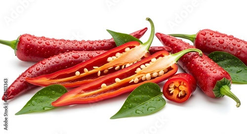 Spicy Red Chili Peppers Fresh, Vibrant, and Ready to Use in Your Culinary Creations