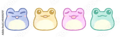 ゆるいカエルのイラスト