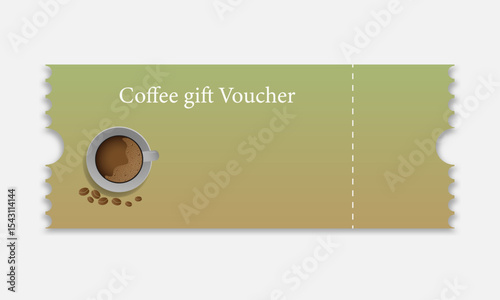 Ticket for a free cup of tea.