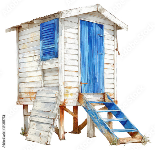 Beach Hut Exterior View